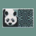 Panda Bear 01 Tiny Peyote Bead Pattern PDF or Bead Kit