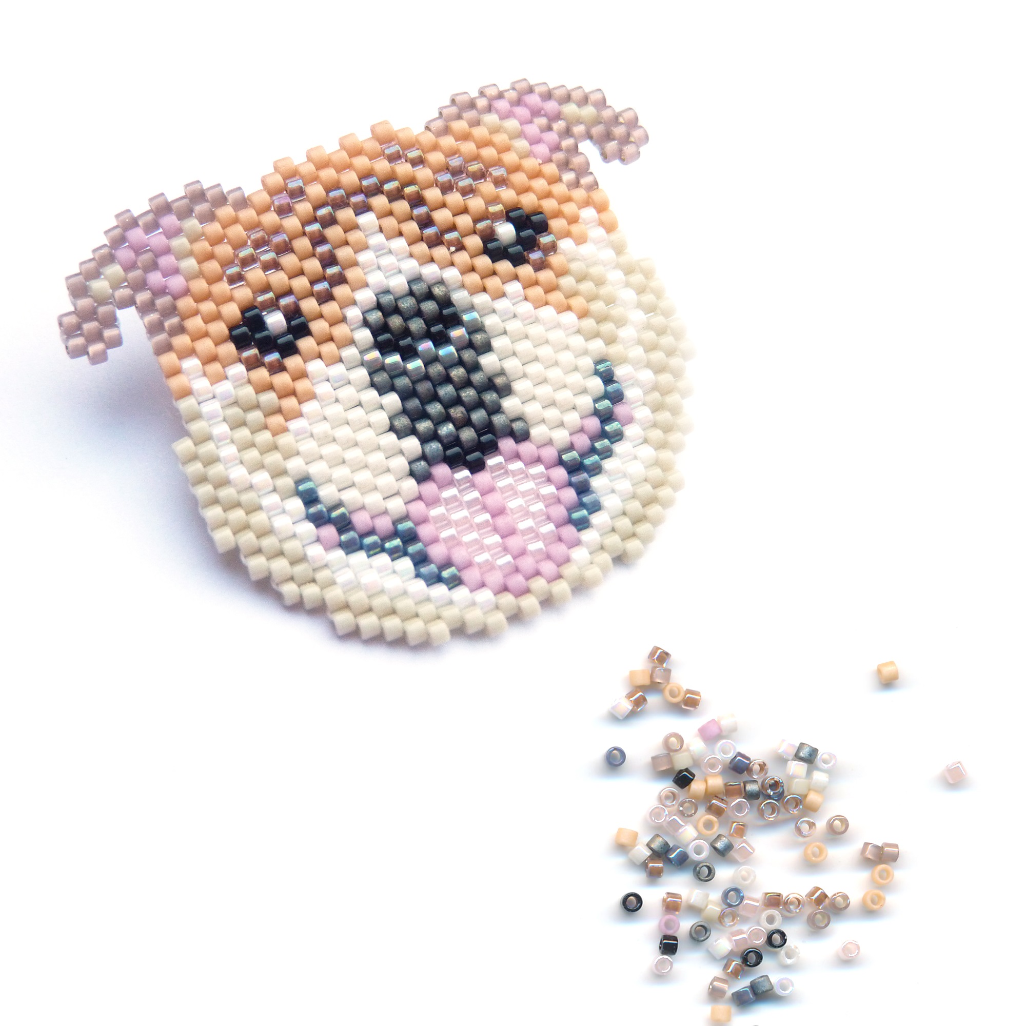 Beagle Dog Brick Stitch Bead Pattern PDF - Maddiethekat Designs